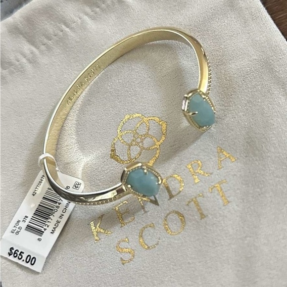 Kendra Scott Jewelry - Kendra Scott-Dark Teal stone cuff bracelet-NWT